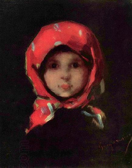 Nicolae Grigorescu Portrait of a little girl oil painting picture